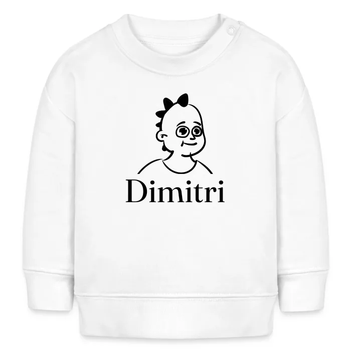 Sweat bébé personnalisé au prénom Dimitri