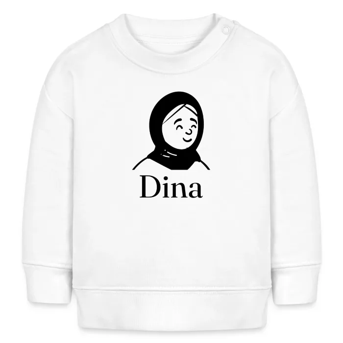 Sweat bébé personnalisé au prénom Dina