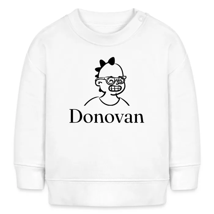 Sweat bébé personnalisé au prénom Donovan