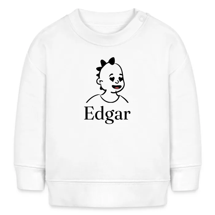 Sweat bébé personnalisé au prénom Edgar