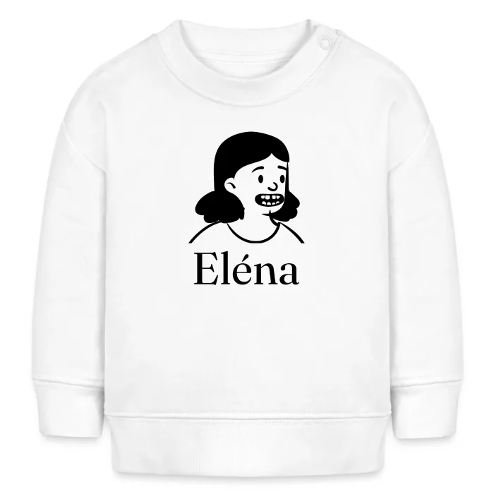 Sweat bébé personnalisé au prénom Eléna
