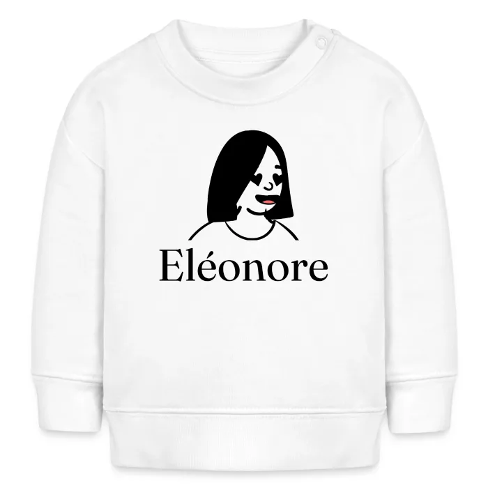 Sweat bébé personnalisé au prénom Eléonore