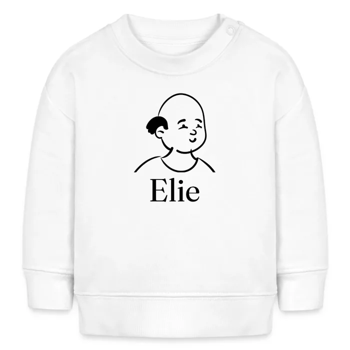 Sweat bébé personnalisé au prénom Elie
