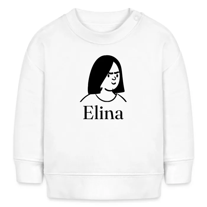 Sweat bébé personnalisé au prénom Elina
