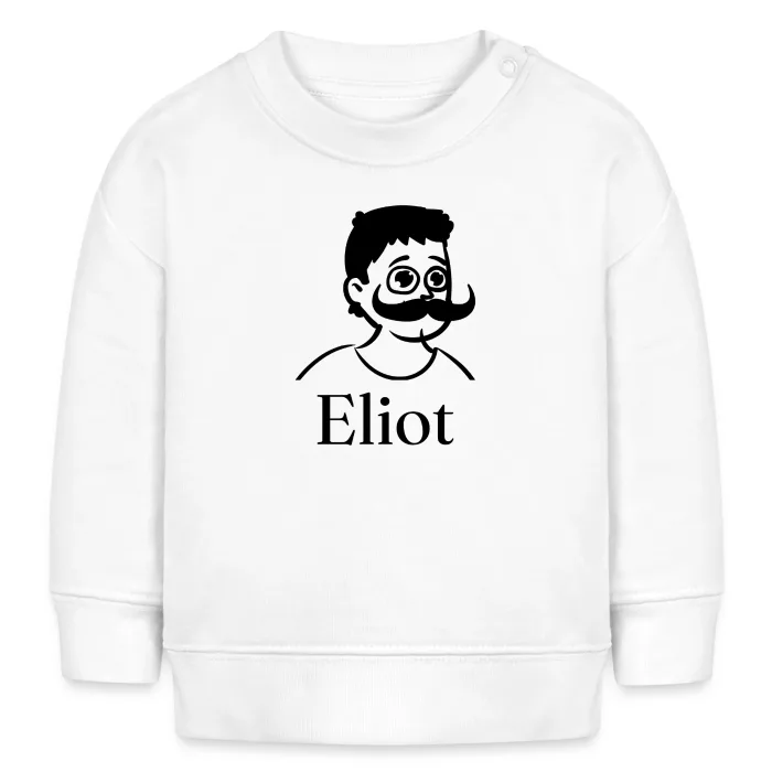 Sweat bébé personnalisé au prénom Eliot