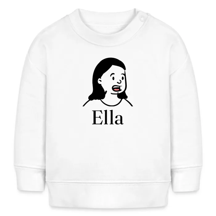 Sweat bébé personnalisé au prénom Ella