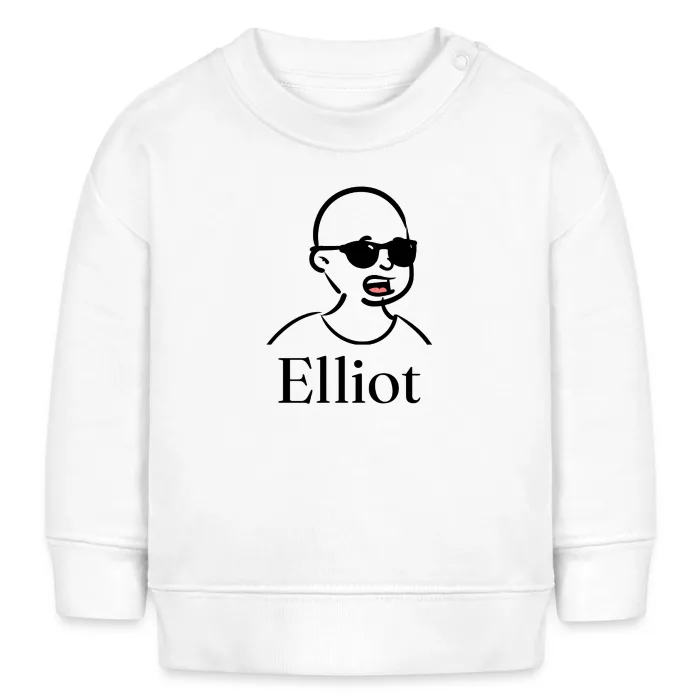 Sweat bébé personnalisé au prénom Elliot