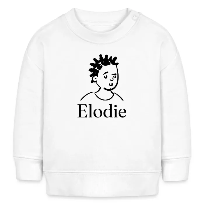 Sweat bébé personnalisé au prénom Elodie