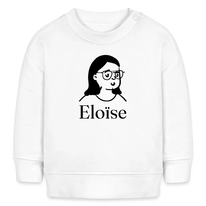 Sweat bébé personnalisé au prénom Eloïse