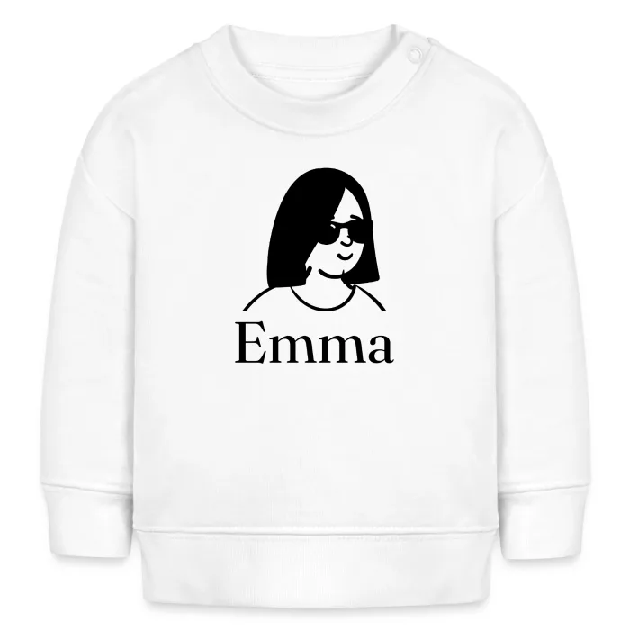Sweat bébé personnalisé au prénom Emma