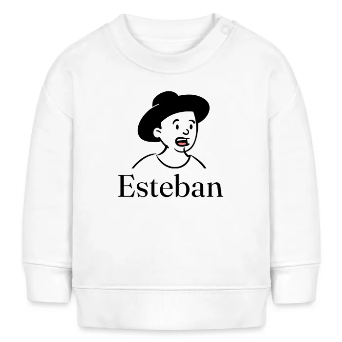 Sweat bébé personnalisé au prénom Esteban