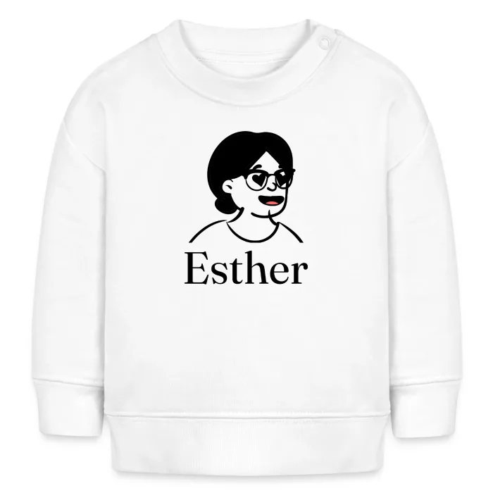 Sweat bébé personnalisé au prénom Esther