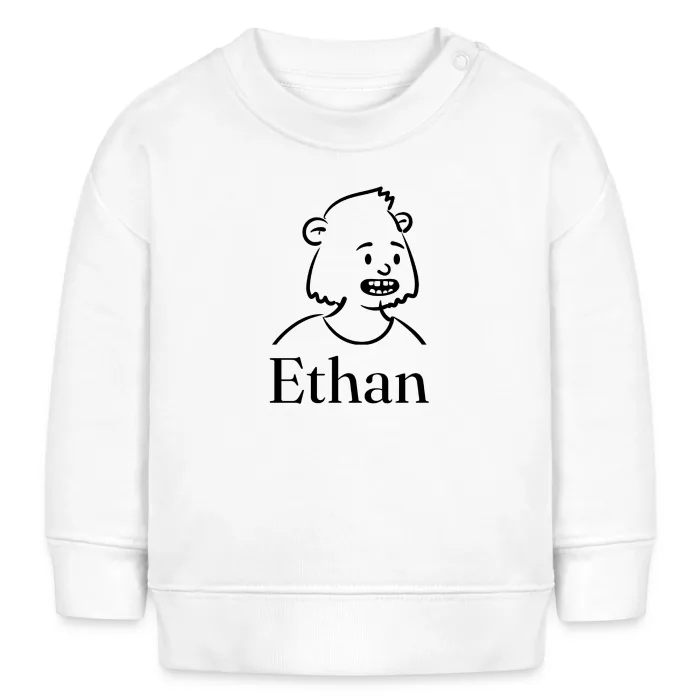 Sweat bébé personnalisé au prénom Ethan