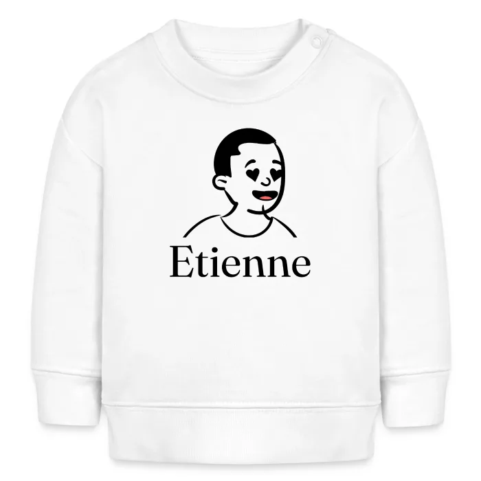 Sweat bébé personnalisé au prénom Etienne