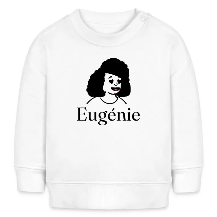 Sweat bébé personnalisé au prénom Eugénie