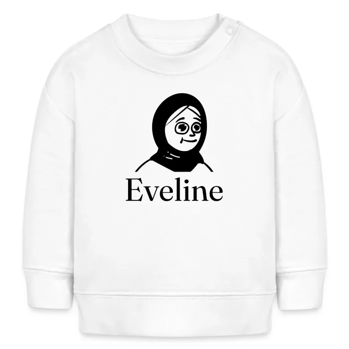 Sweat bébé personnalisé au prénom Eveline