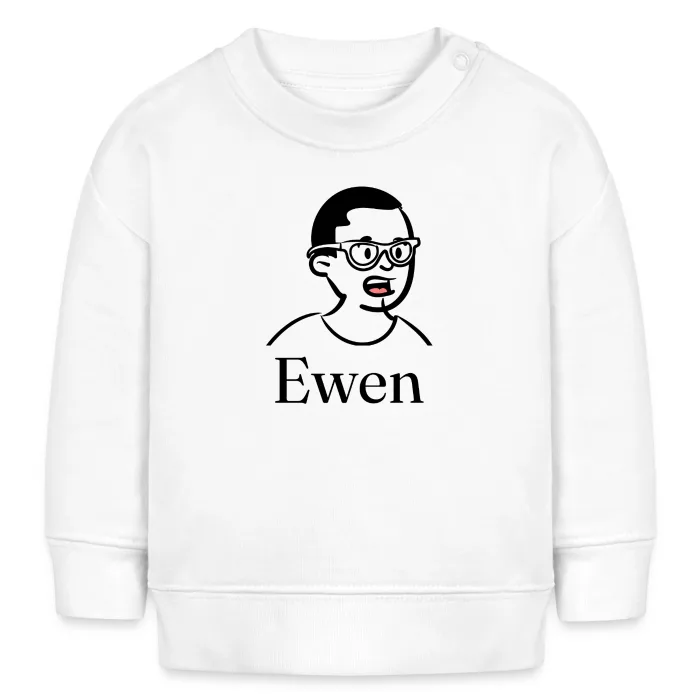 Sweat bébé personnalisé au prénom Ewen