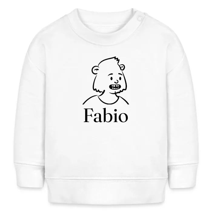 Sweat bébé personnalisé au prénom Fabio