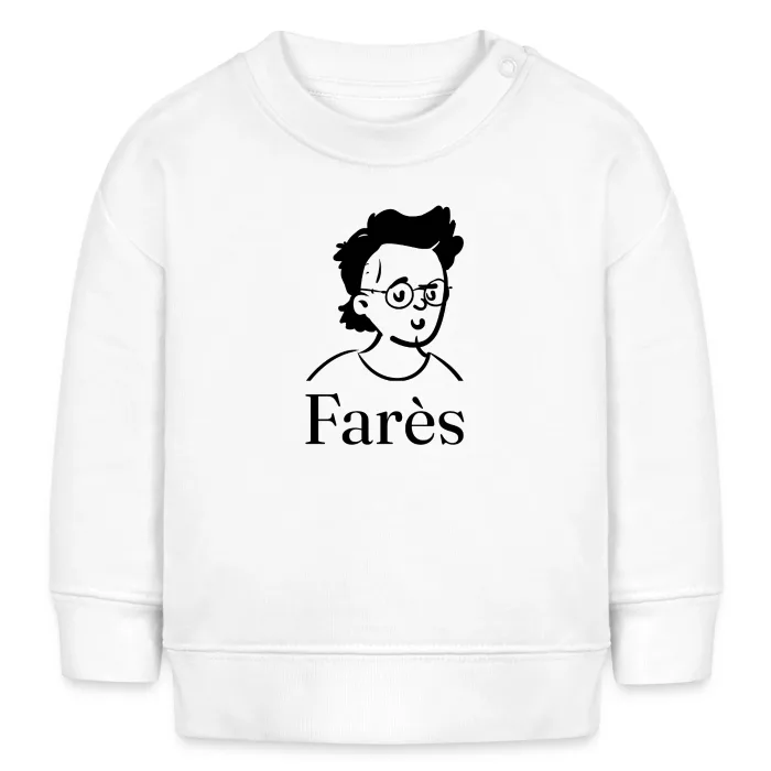 Sweat bébé personnalisé au prénom Farès