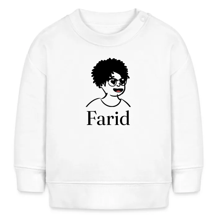 Sweat bébé personnalisé au prénom Farid