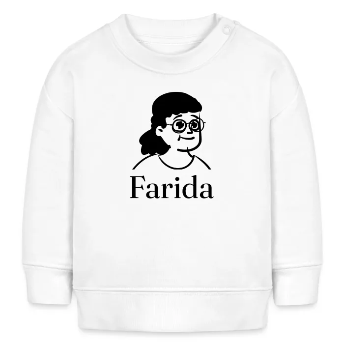 Sweat bébé personnalisé au prénom Farida