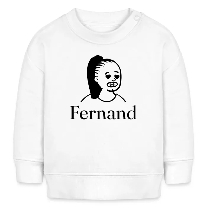 Sweat bébé personnalisé au prénom Fernand