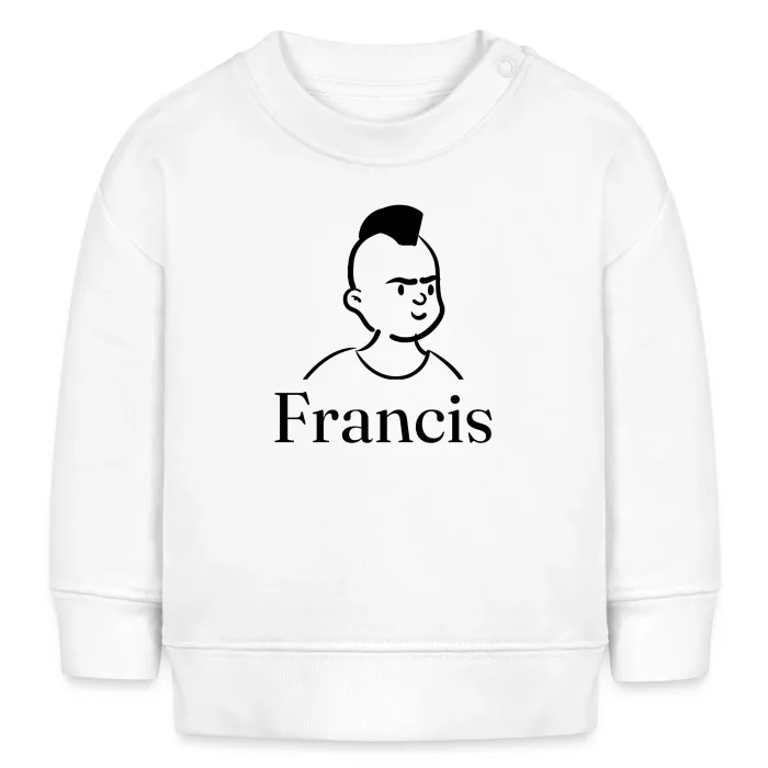 Sweat bébé personnalisé au prénom Francis