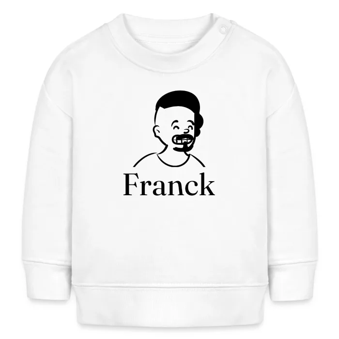 Sweat bébé personnalisé au prénom Franck
