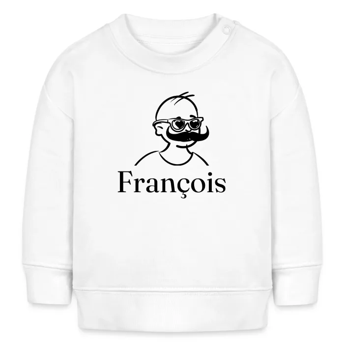 Sweat bébé personnalisé au prénom François