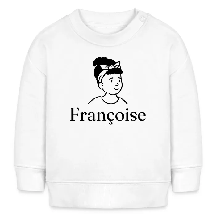 Sweat bébé personnalisé au prénom Françoise