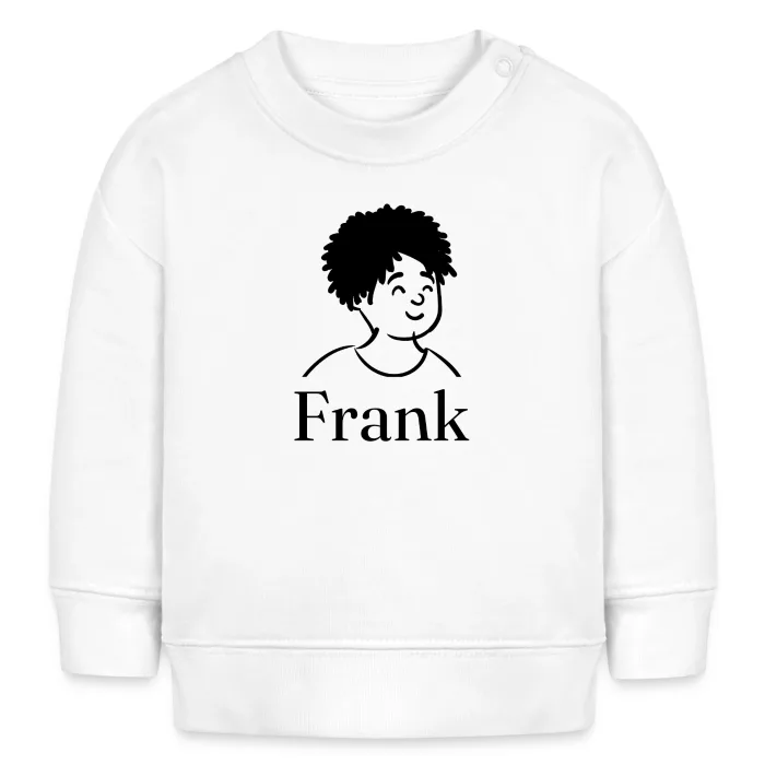 Sweat bébé personnalisé au prénom Frank