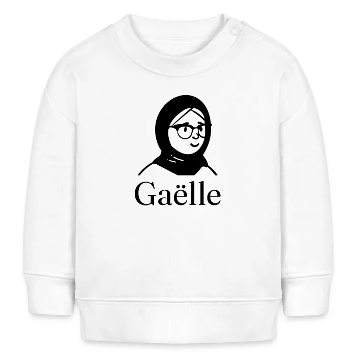 Sweat bébé personnalisé au prénom Gaëlle