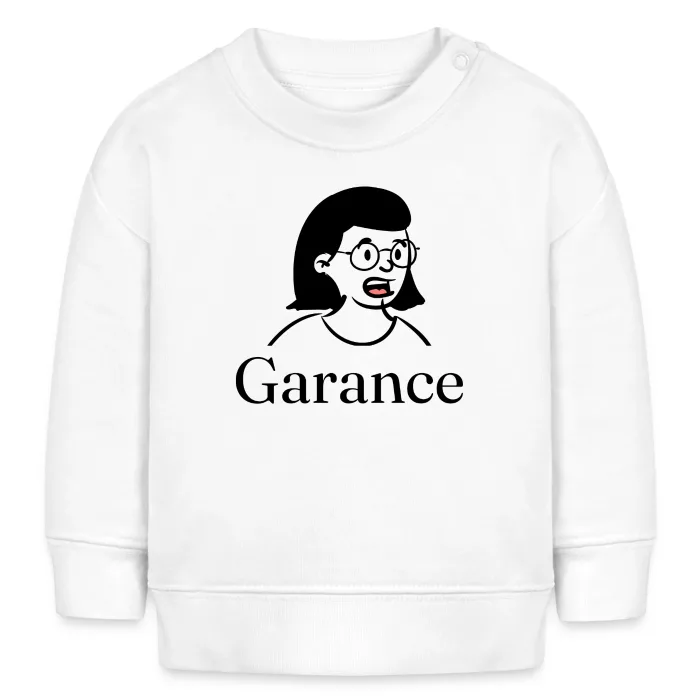Sweat bébé personnalisé au prénom Garance
