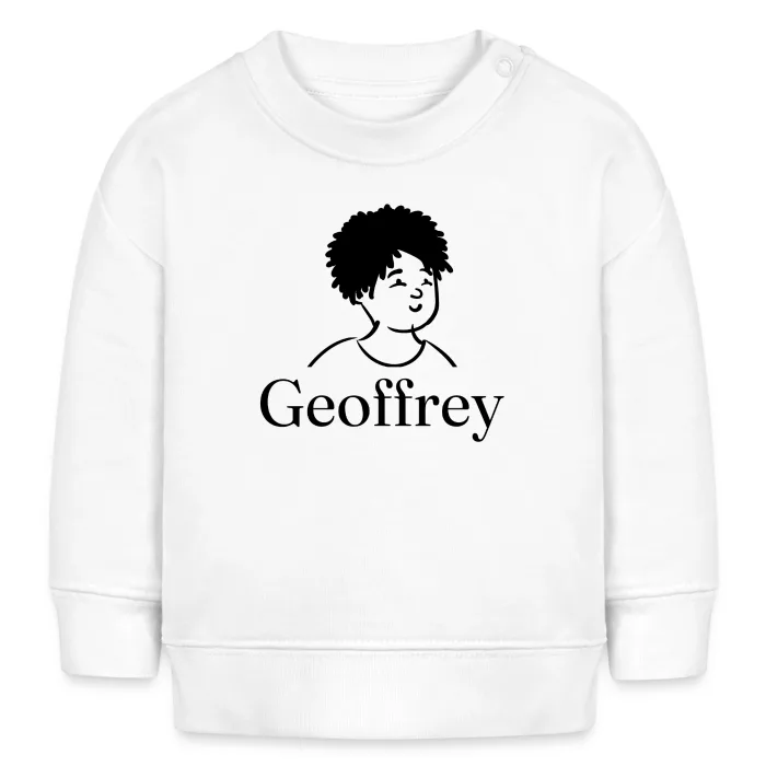 Sweat bébé personnalisé au prénom Geoffrey