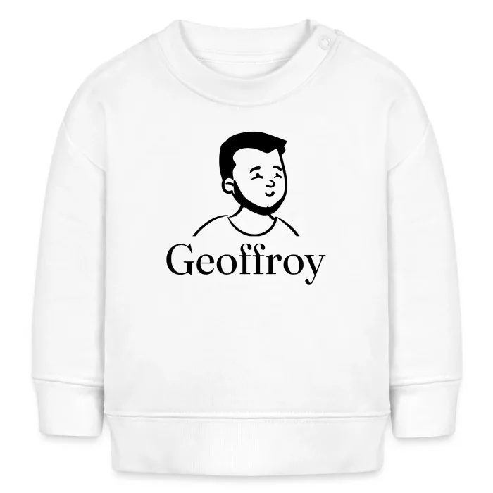 Sweat bébé personnalisé au prénom Geoffroy