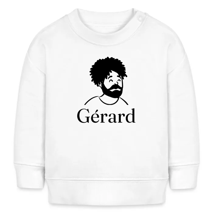 Sweat bébé personnalisé au prénom Gérard
