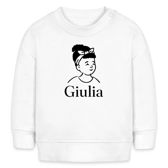 Sweat bébé personnalisé au prénom Giulia