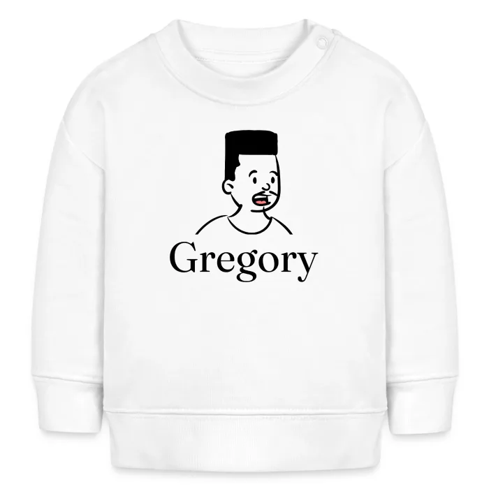 Sweat bébé personnalisé au prénom Gregory
