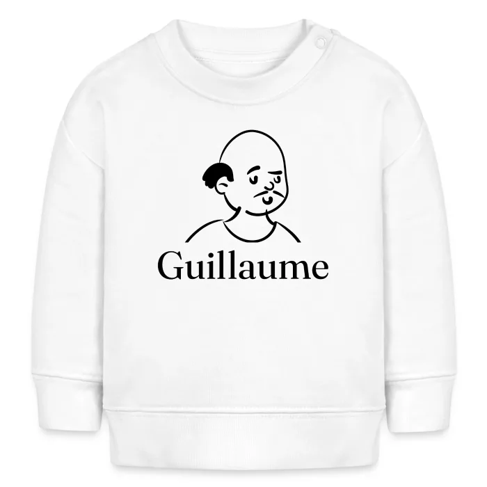 Sweat bébé personnalisé au prénom Guillaume
