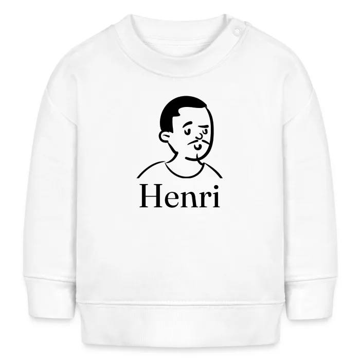 Sweat bébé personnalisé au prénom Henri