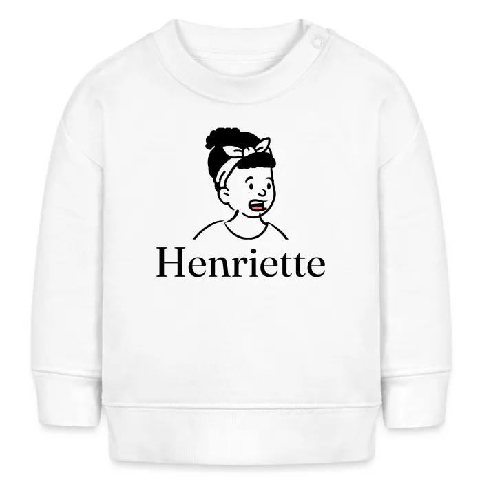 Sweat bébé personnalisé au prénom Henriette