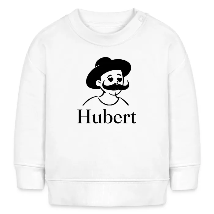 Sweat bébé personnalisé au prénom Hubert