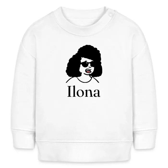 Sweat bébé personnalisé au prénom Ilona