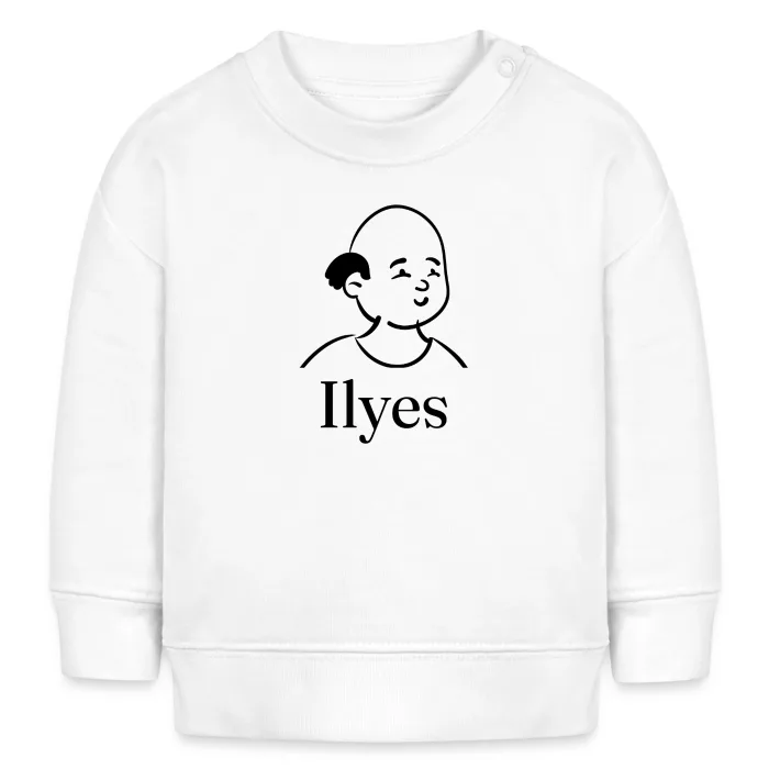Sweat bébé personnalisé au prénom Ilyes
