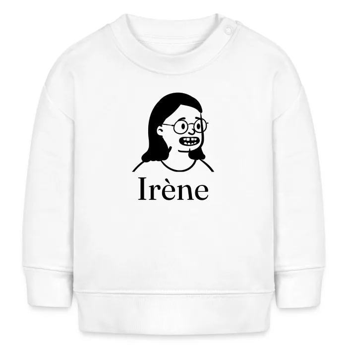 Sweat bébé personnalisé au prénom Irène