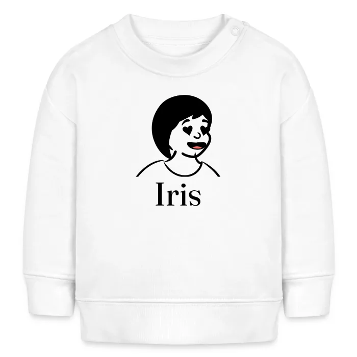 Sweat bébé personnalisé au prénom Iris