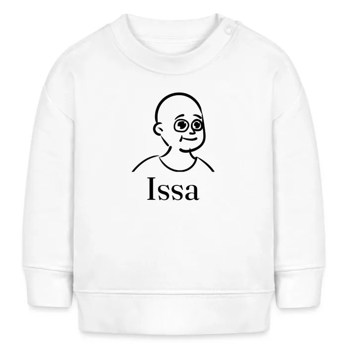 Sweat bébé personnalisé au prénom Issa
