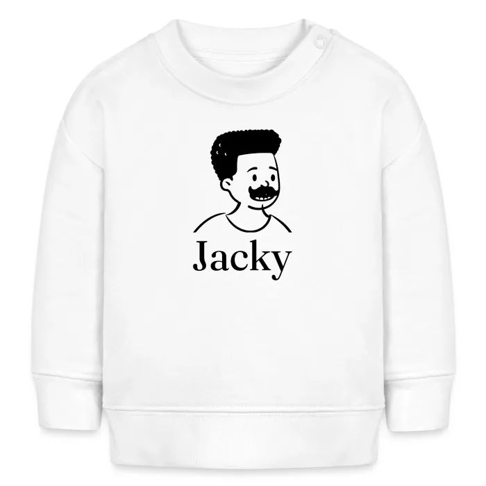 Sweat bébé personnalisé au prénom Jacky