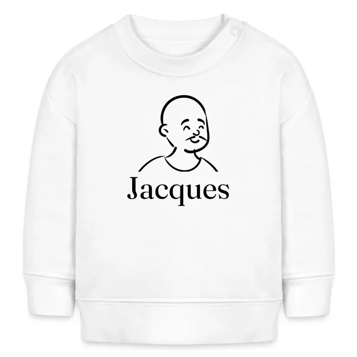 Sweat bébé personnalisé au prénom Jacques