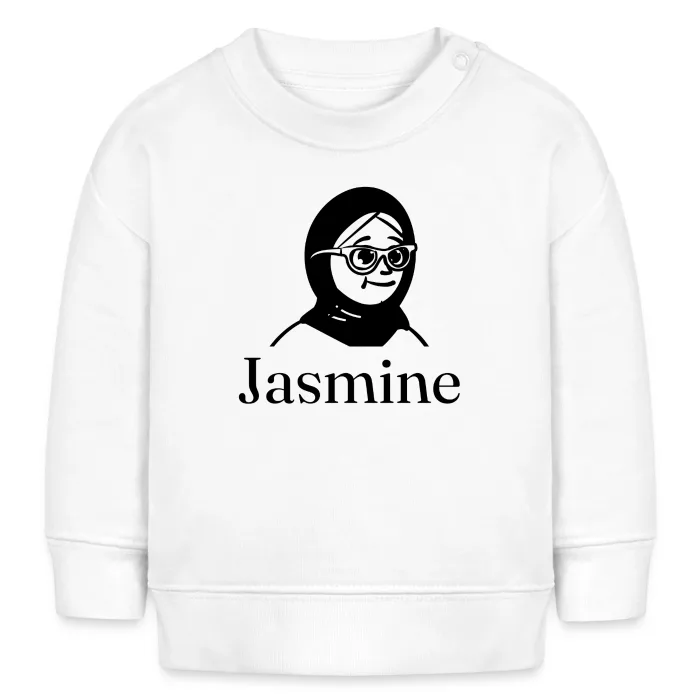 Sweat bébé personnalisé au prénom Jasmine